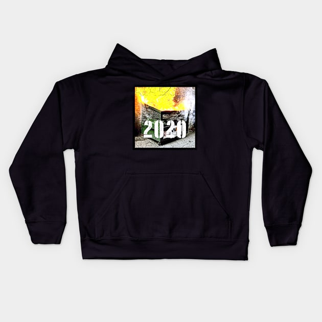 2020 Dumpster Fire Kids Hoodie by Amberstore